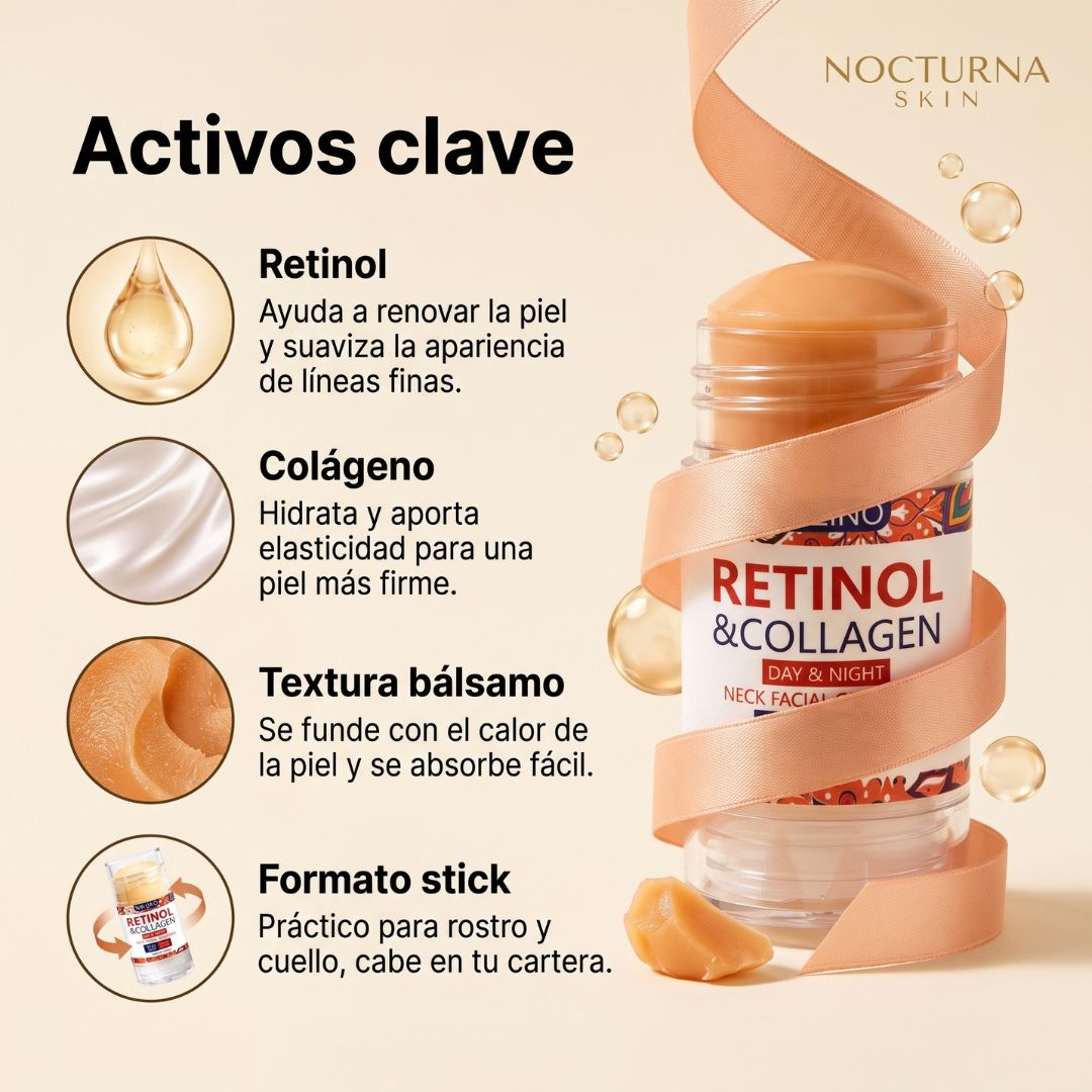 Stick Reafirmante de Retinol y Colágeno · Cuello y Rostro