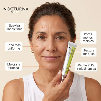 Booster de Retinal + Niacinamida · Reafirmante de Noche