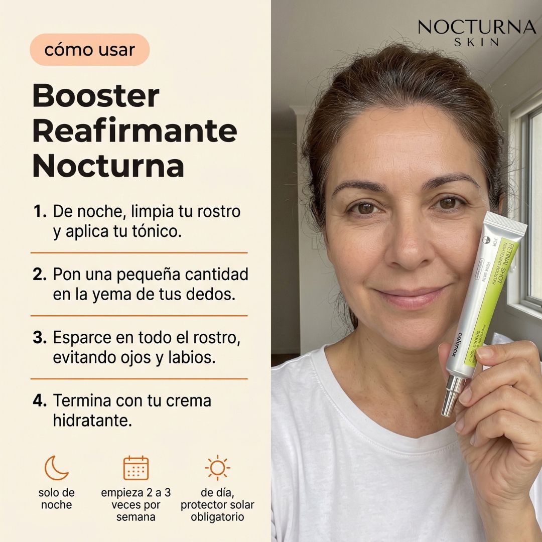 Booster de Retinal + Niacinamida · Reafirmante de Noche
